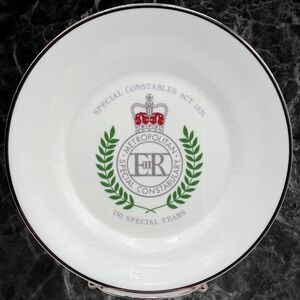 Wedgwood Bone China Plate Souvenir 150 Years Special Constables Act 1831 England